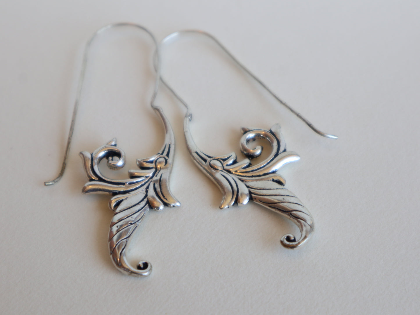 Renaissance silver plated earrings