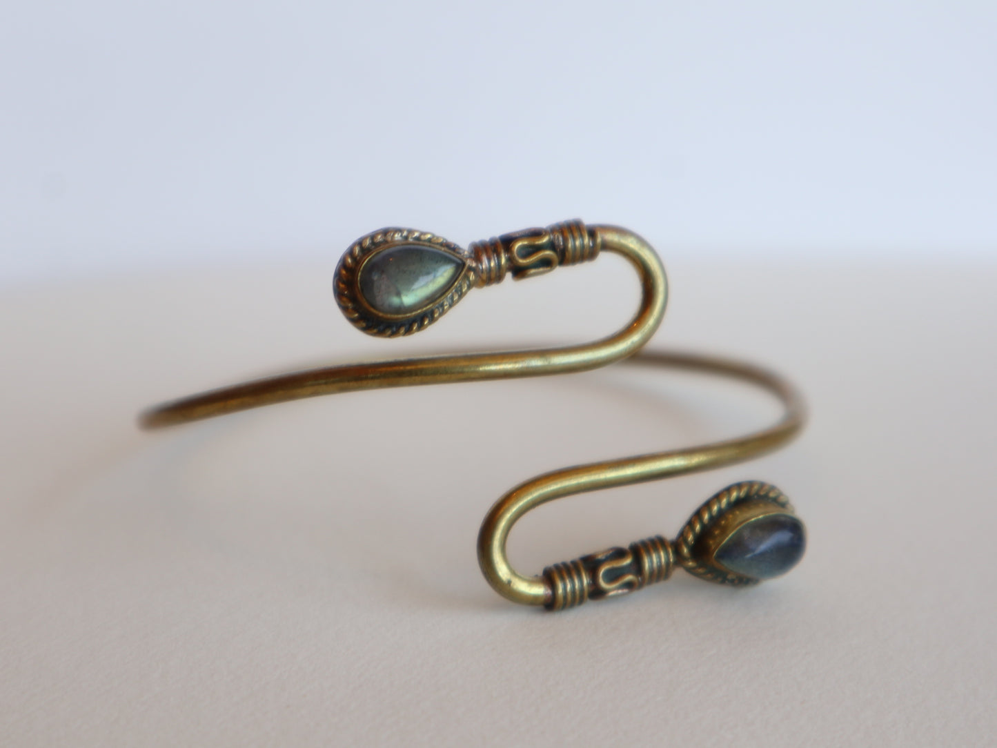 Labradorite serpent bracelet