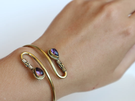 Lavender serpent bracelet