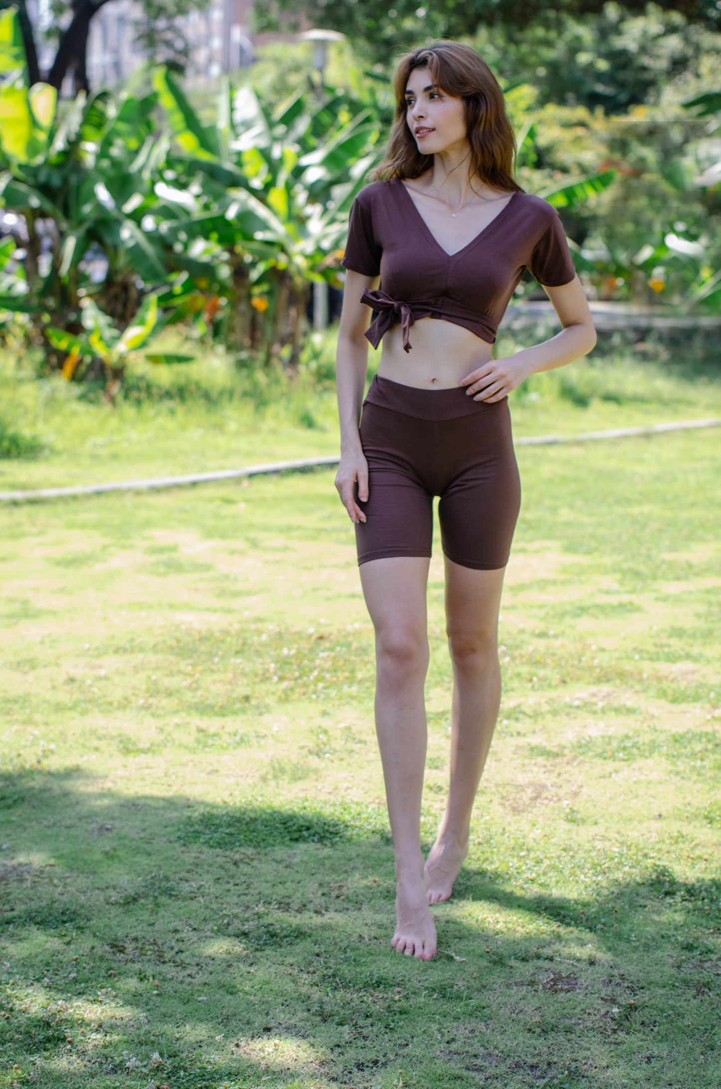 Nude Cinnamon Brown Maia Top